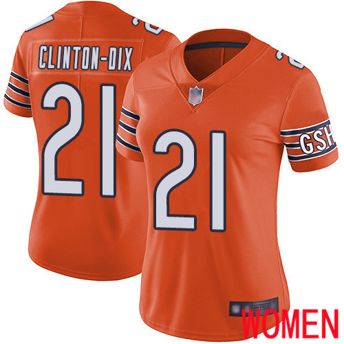 Chicago Bears Limited Orange Women Ha Ha Clinton-Dix Alternate Jersey NFL Football #21 Vapor Untouchable